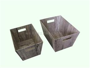 Woodgrain Basket Box