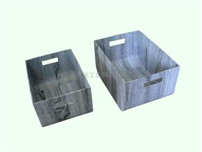 woodgrain Paper Round Bottom Box