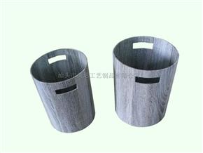 woodgrain Round Box